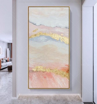 Textura decorativa de pared Gold Pink 01 Pinturas al óleo